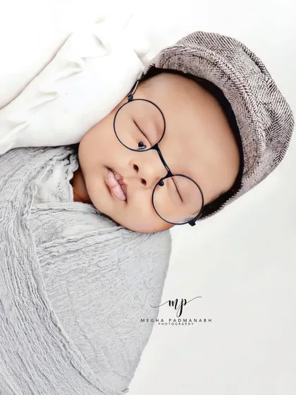 Adding a pair of glasses for a fun, 'little scholar' look.