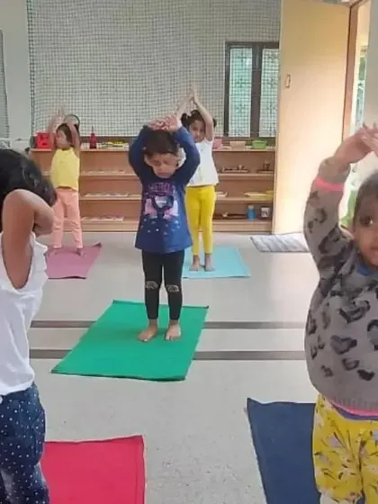 More moments from our yoga and movement sessions, showcasing the children's focus, flexibility, and the joy they find in moving their bodies.