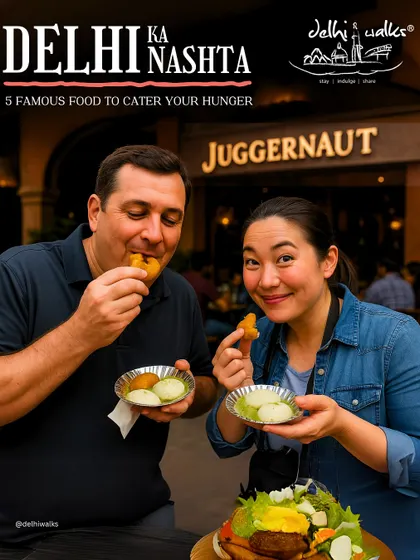 Delhi ka Nashta! This series showcases the 5 most famous breakfast foods to cater to your hunger, featuring happy foodies enjoying the local flavors.