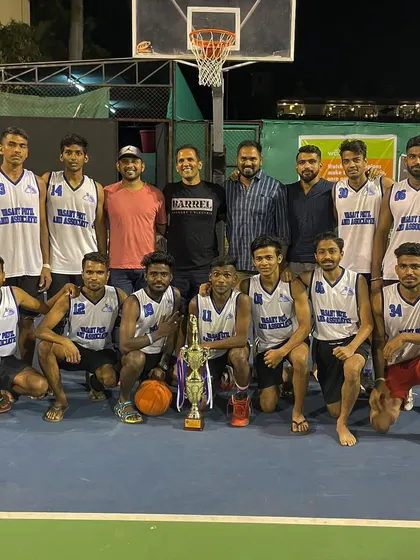 The team after finishing as runners-up at the DG Cup 2021.