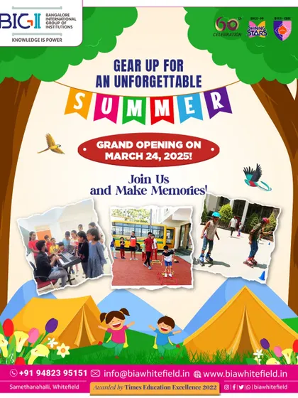 Gear up for an unforgettable summer! Our poster announces the grand opening of our summer camp, promising a season of fun, learning, and memories.