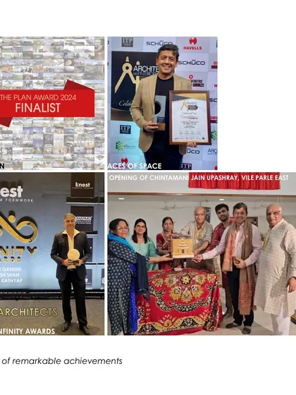 This collage from our annual recap highlights our awards and achievements for the year, including being a finalist for The Plan Award and winning at the Aces of Space Awards.
