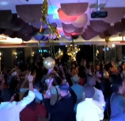 The party was still going strong, with balloons adding to the festive mood. I kept the bangers coming for this awesome corporate crowd.
