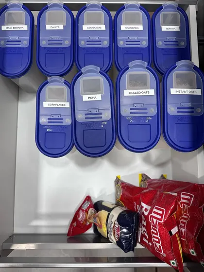 We created a dedicated "Breakfast" cabinet for this client. By grouping all morning essentials in one place, we streamlined their routine and made cooking much easier.