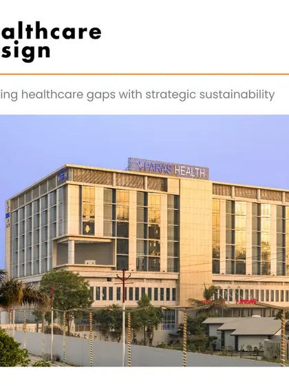 Featured in Healthcare Design Magazine, the Paras Yash Kothari Hospital demonstrates how to bridge healthcare gaps with strategic sustainability. Repurposing an existing building is often the greenest approach, creating a modern healthcare hub for the community.