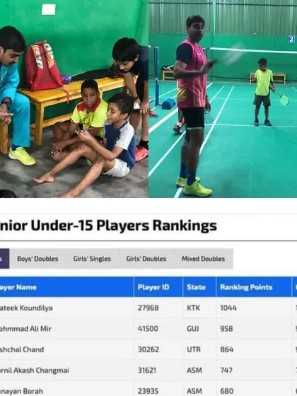 Becoming India's Number 1 is a long journey. This collage shows the process, from on-court training and strategy talks to seeing the result on the official rankings list.