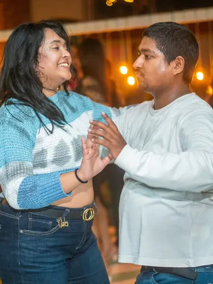 Watch them shine. Happiness is seeing our students take over the dance floor at La Rumba and grow in their journey.