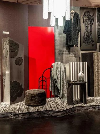 A repeat of image 187, a curated corner of the 'Gothilicious' installation.