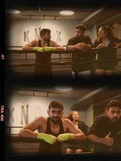 A collage capturing a week at our Gurgaon studio: intense boxing sessions, conversations in the ring, and a strong sense of community.