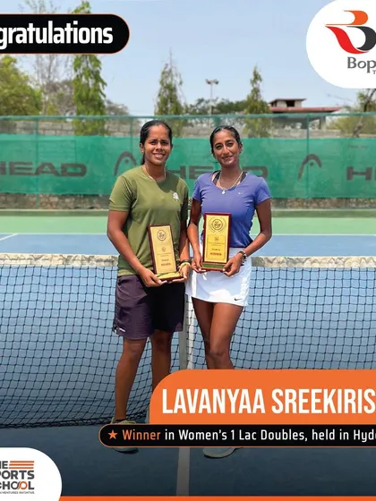 Congratulations to Lavanyaa Sreekirishnan for her stellar victory in the women's 1 lac doubles tournament in Hyderabad.