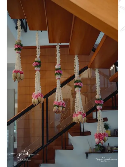 A duplicate image of the beautiful floral garlands, adding a touch of enchantment to the home decor.
