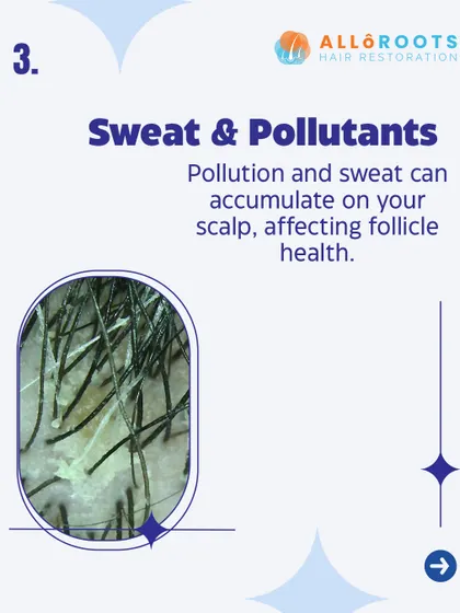 The accumulation of sweat and environmental pollutants on the scalp can clog follicles and negatively affect their health. Regular and thorough cleansing is crucial to remove this buildup.