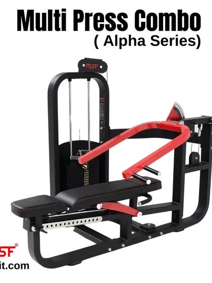 The Alpha Series Multi Press Combo, a compact and efficient solution for upper body pressing movements.