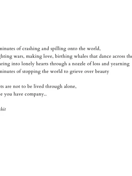 The final lines on 'Sunsets', a wish for company in witnessing moments of fleeting, overwhelming beauty.
