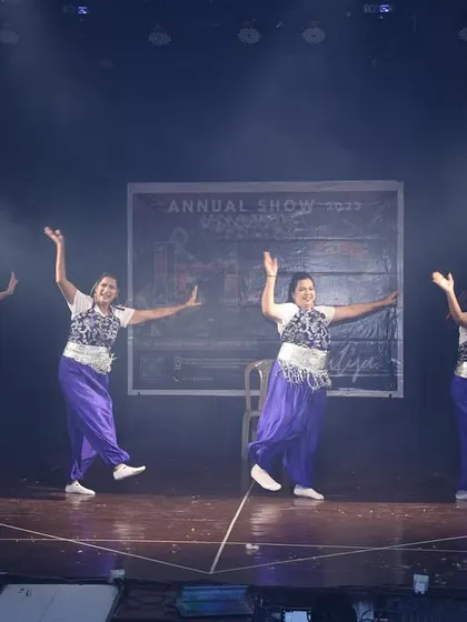 The ladies' batch enjoying their moment on stage, dancing with freedom and confidence.