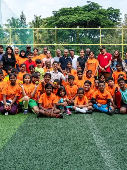 It takes a village. A group photo with our young players, parents, and our guest nutrition coach. The strong sense of community and support is what makes our academy a family.
