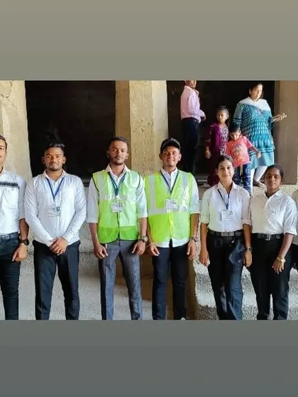 Our team of police trainees providing their services at the Gharapuri caves. This hands-on involvement with the Maharashtra Police and Civil Defence builds character and a sense of duty.