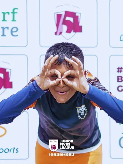 Fun and games at the photo booth. I make sure my youth events are a complete festival, with activities for kids to enjoy both on and off the pitch.