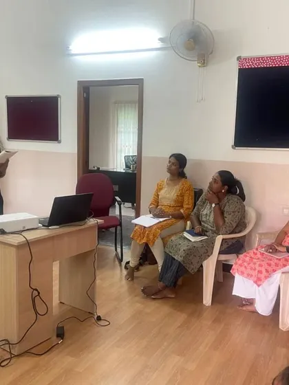 Another view of our teachers absorbed in the Early Intervention workshop, a testament to their dedication to every child's development.