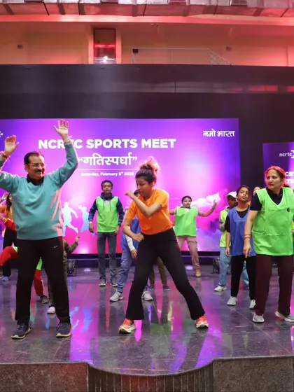 It was a pleasure to lead the fitness session at the NCRTC Sports Meet. Our programs are designed to be inclusive for all fitness levels and age groups, ensuring everyone on your team can participate and feel the benefits.