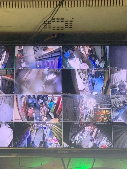 Another shot of the live feed from a busy commercial lane. We ensure there are no blind spots.