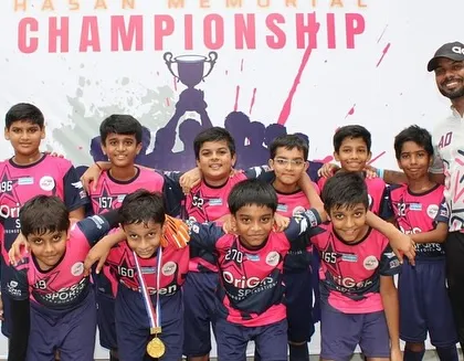 Our coaches with one of our teams at the Hasan Memorial Championship. They lead by example with passion and dedication.