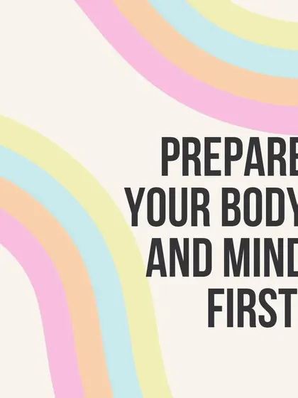 A simple, direct message: Prepare your body and mind first. This emphasizes that yoga is a holistic practice that begins before you even step on the mat.