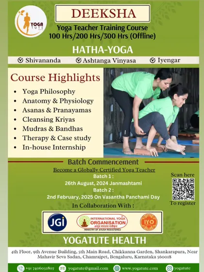 Our 'Deeksha' Yoga Teacher Training Course is an initiation into the authentic path of yoga. This internationally certified program covers everything from philosophy and anatomy to cleansing kriyas and a hands-on internship, blending Shivananda, Ashtanga Vinyasa, and Iyengar styles.