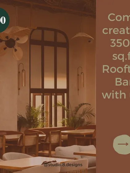 A graphic inviting viewers to see how we created the 3500 sq. ft. Nido Rooftop Bar.