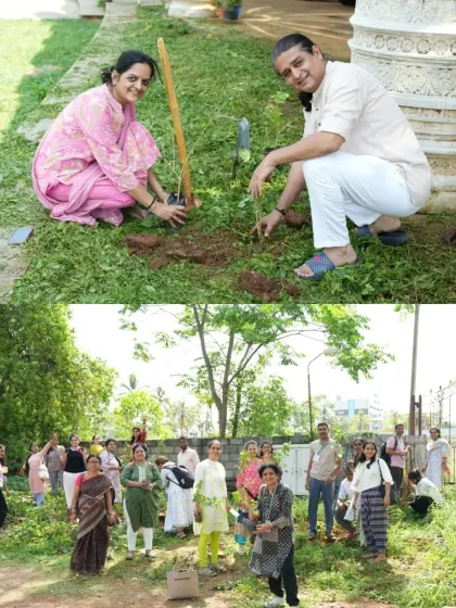 More moments from the tree plantation drive on Gurudev's birthday. It's a day of joy, gratitude, and service, reflecting the core values of our path.