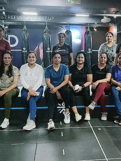The heart and soul of my classes. Each photo captures a unique moment with my incredible community after a sweaty, joyful session. This is our shared victory lap.