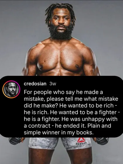 My take on Francis Ngannou leaving the UFC. He wanted to be rich, and he is. He was unhappy with a contract, and he ended it. A winner in my books.