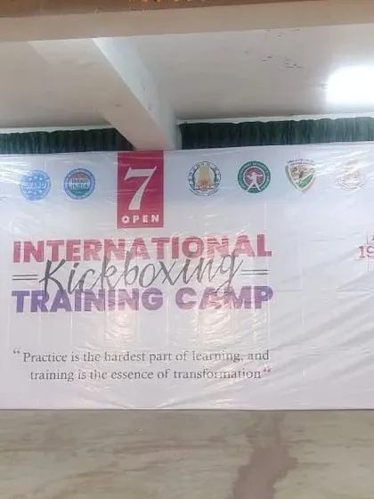 We are proud to have our coach Balraj attend and instruct at the WAKO International Kickboxing Training Camp. This banner from the event in Ooty highlights our connection to the global kickboxing community and our commitment to continuous learning.