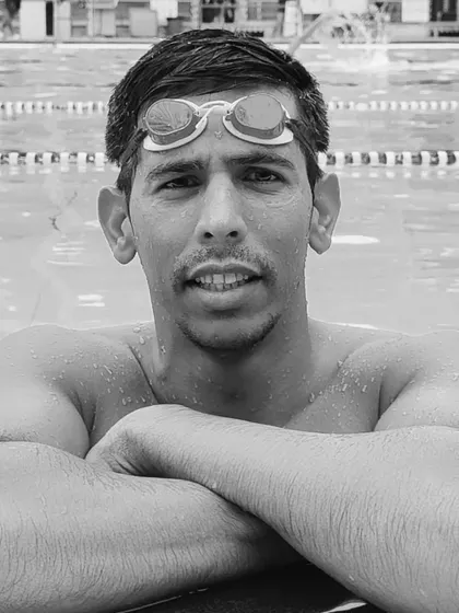 A portrait of focus and determination. Rohit Hawaldar, an Ekalavya Awardee and former National Champion, prepares for his next challenge at our centre.