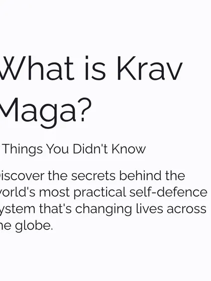 Many people have heard of Krav Maga but do not know what makes it unique. It is the world's most practical self-defense system, designed for ordinary people to use in extraordinary situations.