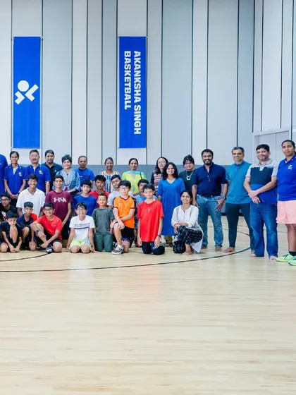 Another great group photo celebrating the conclusion of a successful summer camp. We are grateful for the dedication of our players, parents, and coaches who make it all possible.