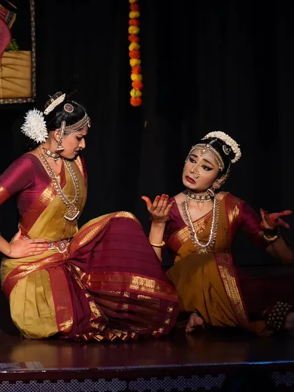 A moment of pleading and explanation in the 'Rusali Radha' story. The interplay of emotions is what makes choreographing and performing duets so fulfilling.