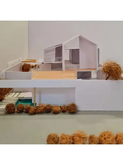Another view of the physical model, which is a crucial tool in our design development phase to study form, scale, and the flow of spaces.