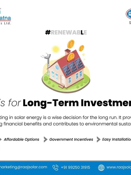 L is for Long-Term Investment. Investing in solar provides enduring financial benefits and contributes to environmental sustainability. With affordable options and government incentives, it's a wise decision.