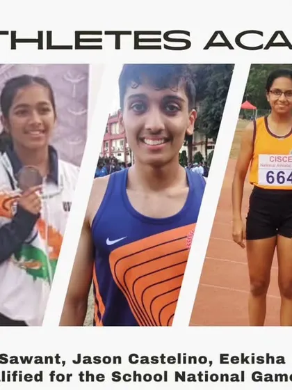 A collage celebrating our athletes who qualified for the School National Games (SGFI). Each qualification is a victory in itself.
