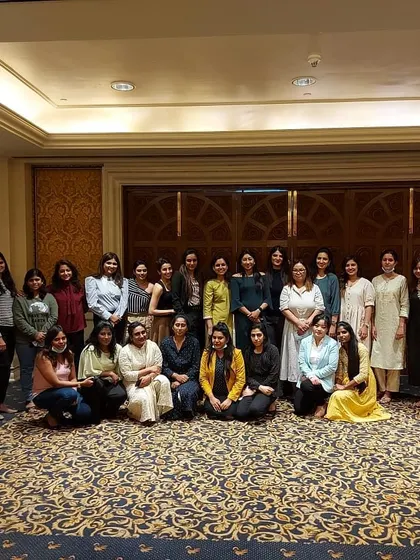 A full group shot from a continued medical education session. The collective energy and passion for dermatology in this room were truly inspiring.