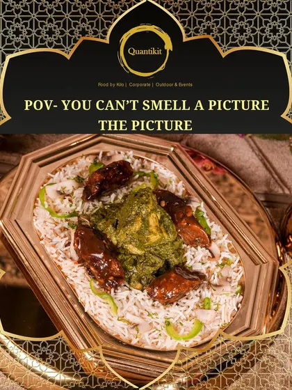 My Pahadi Chicken combo offers a fresh, herby flavor. It comes with Pahadi Chicken in a green, semi-thick gravy, paired with onion rice and BBQ Chicken starters.
