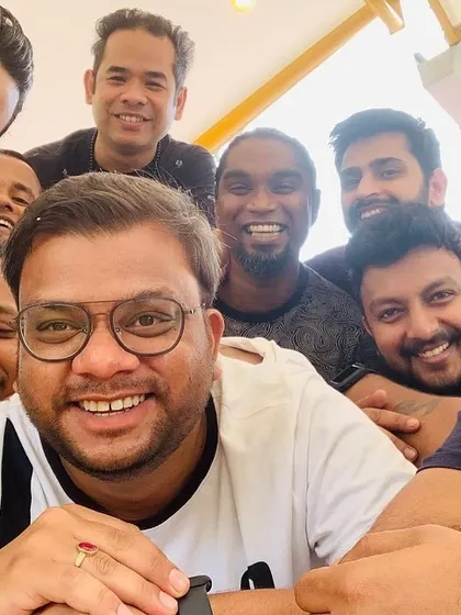 A group selfie with my team and friends. Their constant guidance, love, and support have been essential throughout my 16-year journey.