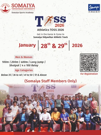 The poster for the Athletics TOSS 2026, detailing the various events and age categories. I provide clear and informative promotional materials for multi-disciplinary athletic meets.