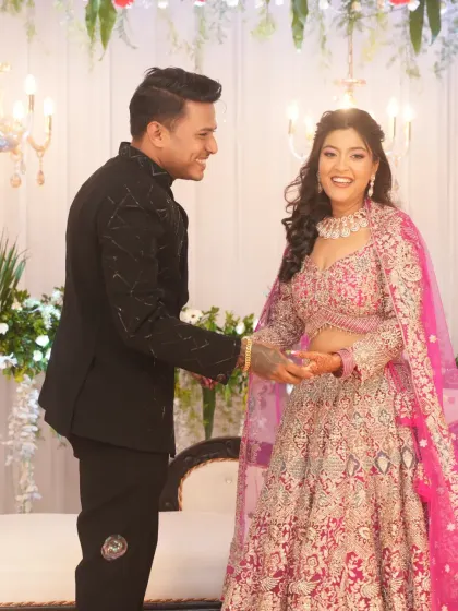 Capturing the pure joy of an engagement day. My goal is always to create a look that feels comfortable, lasts all day, and lets my client's happiness shine through.