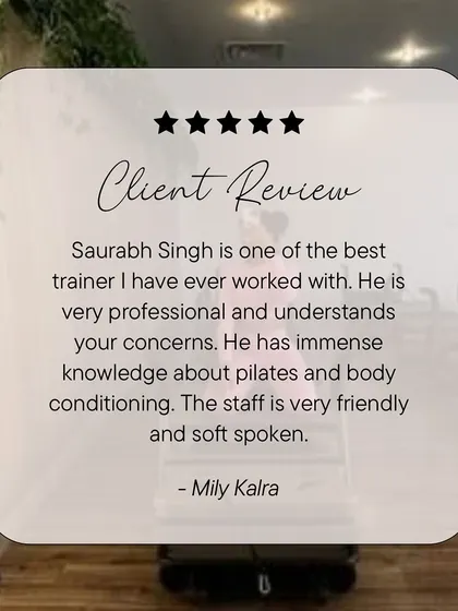 Your trust is everything to me. This review from Mily highlights my professional approach and deep knowledge of Pilates and body conditioning, which is the foundation of every personalized program I create.