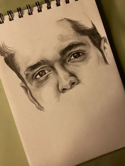 Another angle of the "guess the actor" eye sketch.