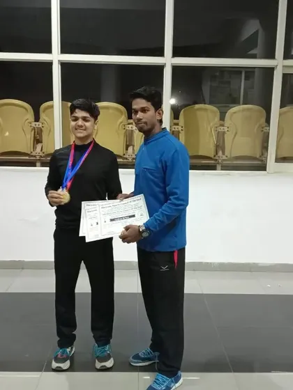 Me and my student, proud of his achievement. This is the result of discipline and consistent training.