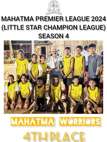 Mahatma Warriors, who finished in 4th place in the Little Star Champion League.