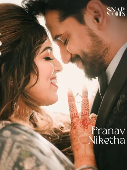 A creative and intimate engagement photo, with the ring perfectly framed between the couple. We love finding unique ways to tell your love story.